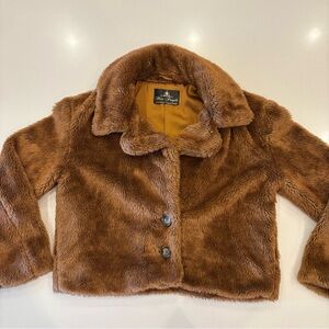 Free People Tan Teddy Jacket